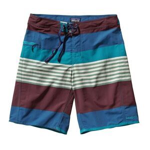 Patagonia Wavefarer Men's Board Shorts Striped Swim Trunks 21" Size 38